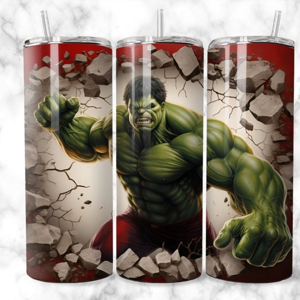 3D Hulk Tumbler